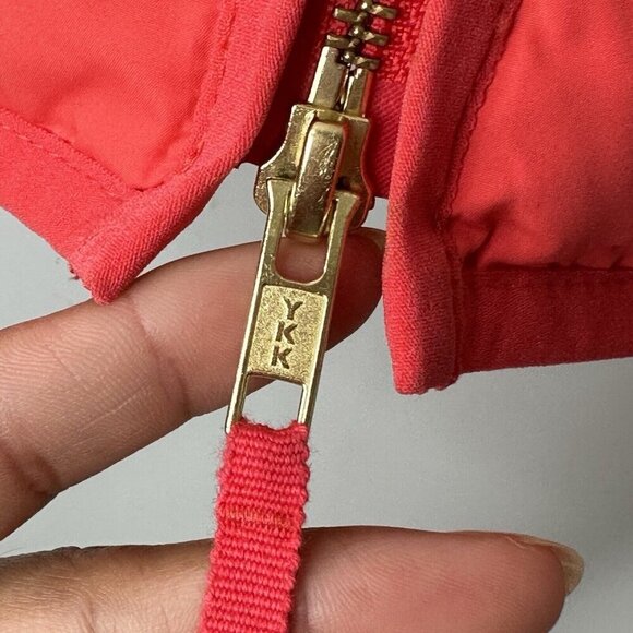 J Crew Quilted Puffer Vest Women's XXS Red Down Fill Pockets Hiking Athleisure - Picture 5 of 14